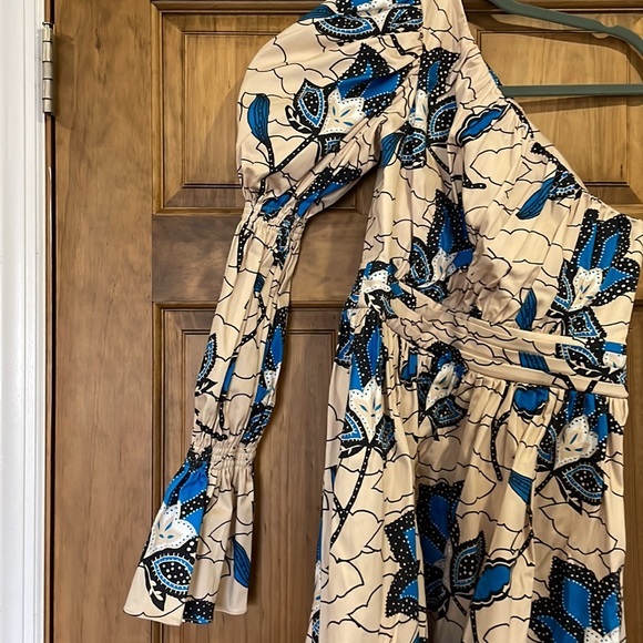 NWT Autumn Adeigbo One Shoulder Trixie Dress - Picture 3 of 9